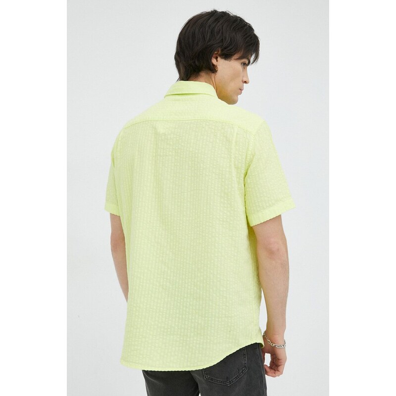 Košile Levi's zelená barva, regular, s klasickým límcem