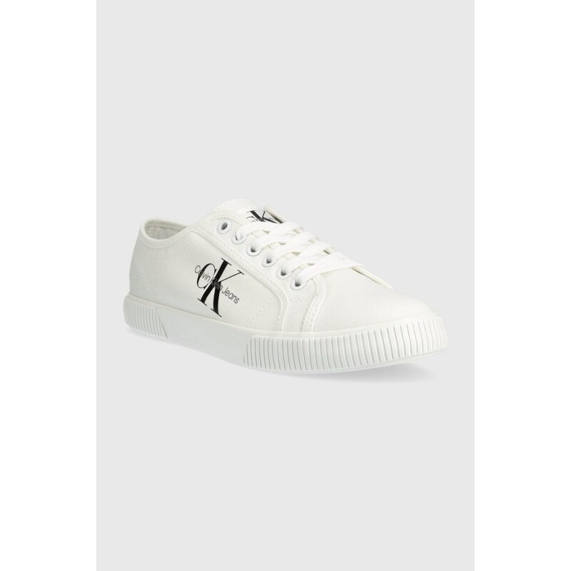 Tenisky Calvin Klein Jeans ESS VULC MONO W dámské, bílá barva, YW0YW00482