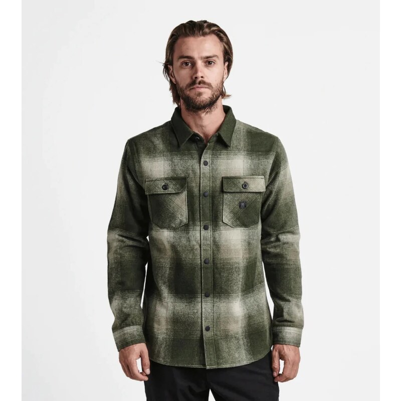 Roark Nordsman Long Sleeve Flannel - Dark Military 2.0