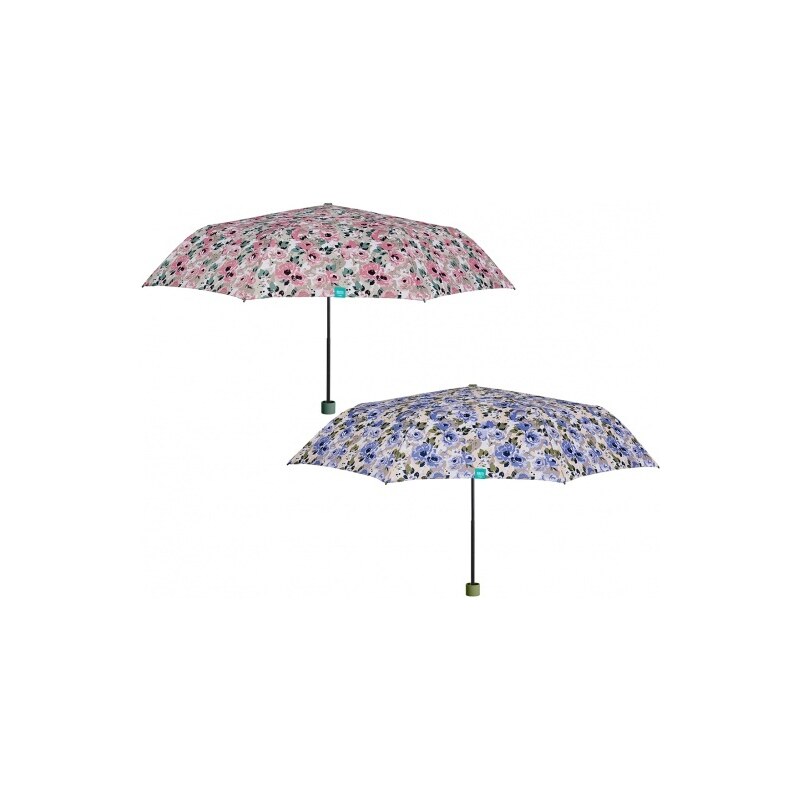 Perletti Dámský skládací deštník manuální Pivoňky
