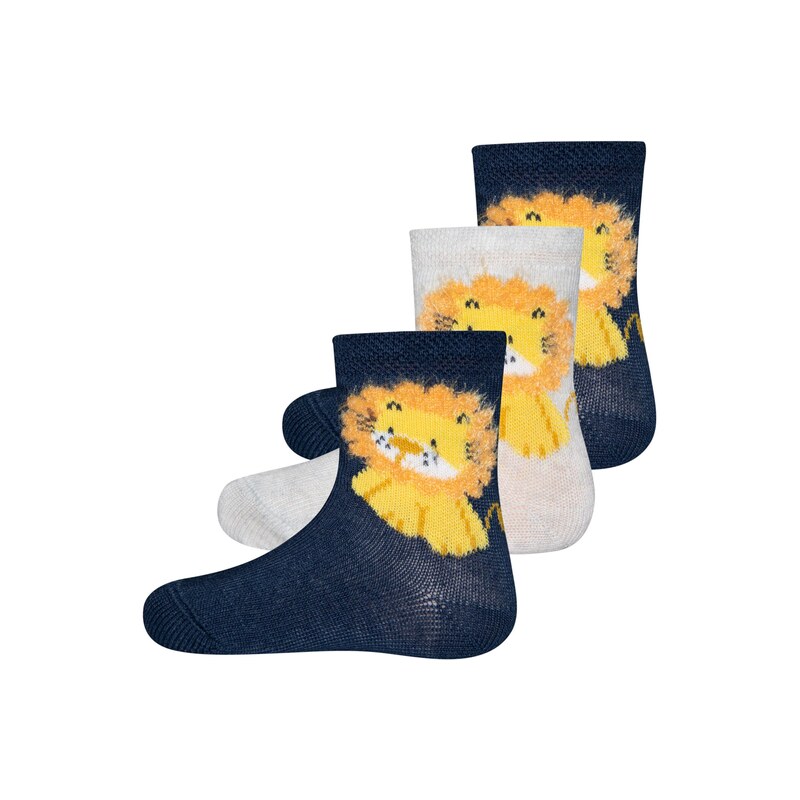 EWERS Ponožky béžová / námořnická modř / žlutá / offwhite