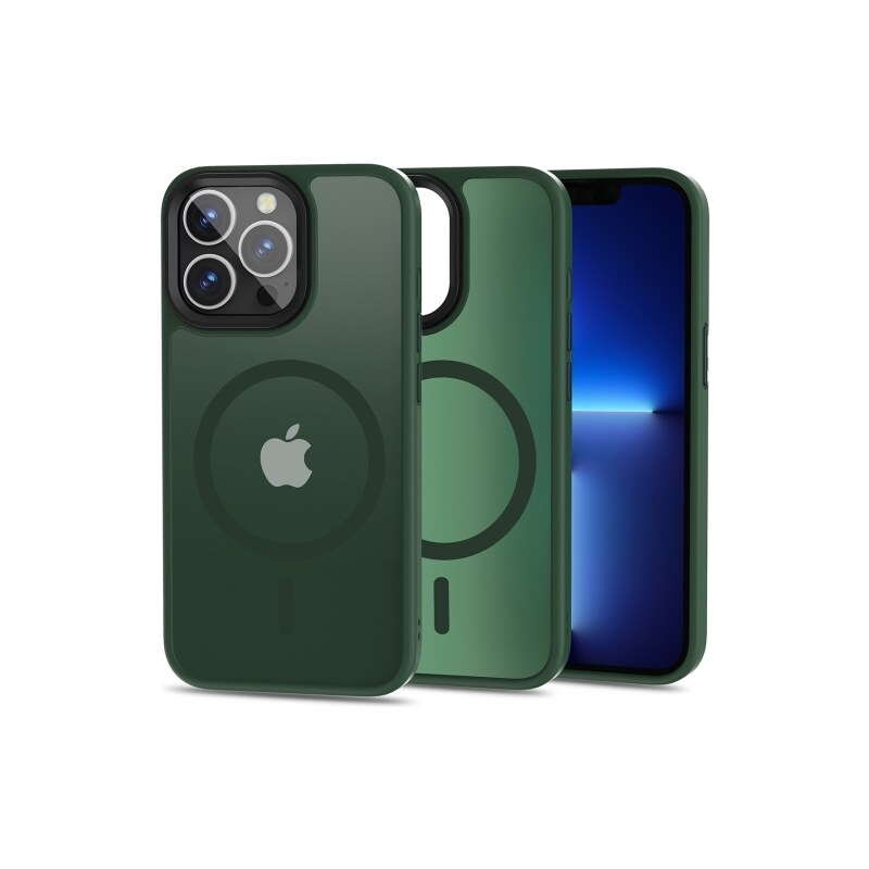 Ochranný kryt pro iPhone 13 Pro - Tech-Protect, Magmat MagSafe Matte Green