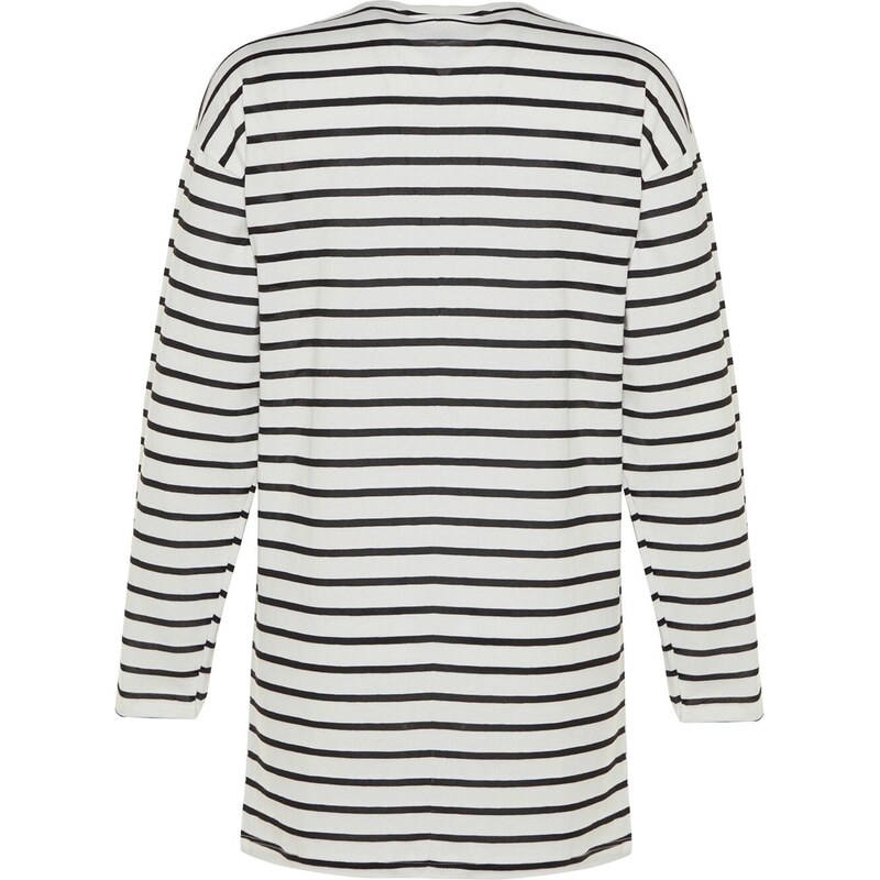 Trendyol Black Striped Embroidery Detailed Knitted Tunic