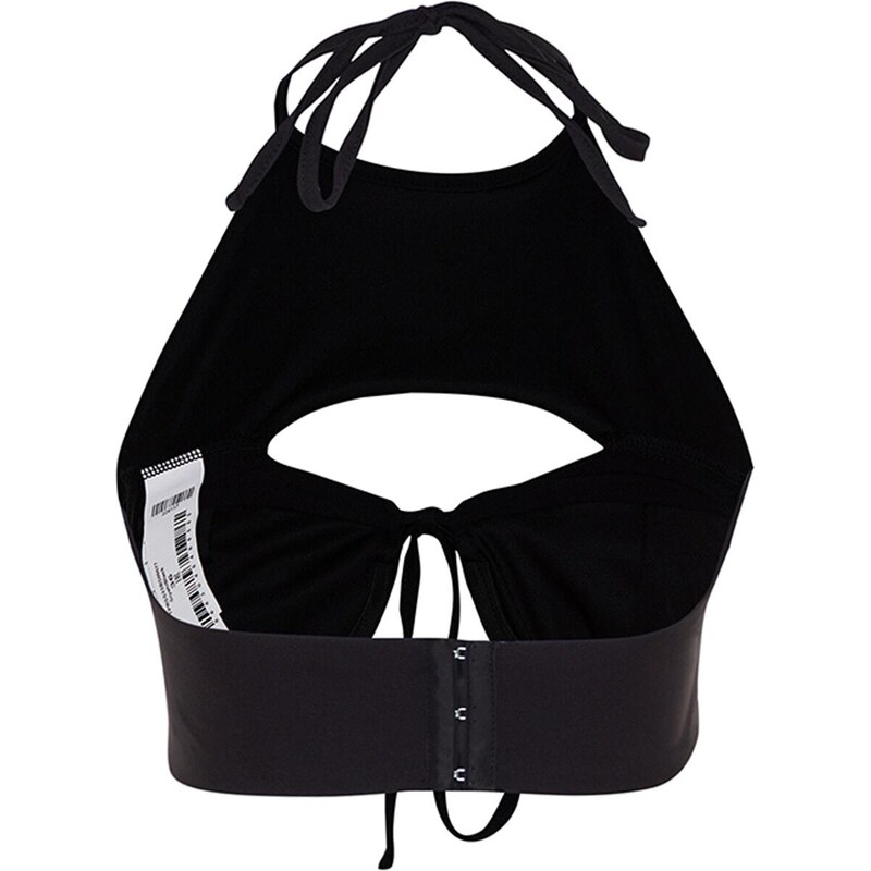 Trendyol Black Crop Woven Window/Cut Out Detailed Bustier