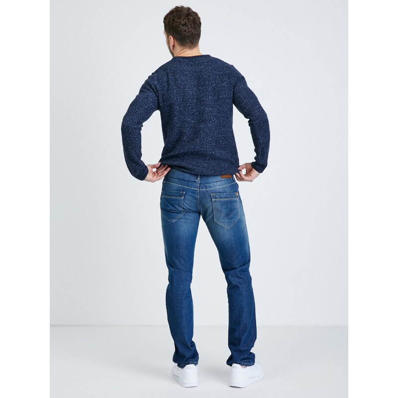 Tmavě modré pánské straight fit džíny Pepe Jeans - Pánské