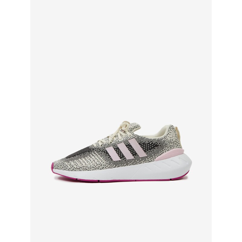 Bílo-šedé dámské boty adidas Originals Swift Run 22 - Dámské