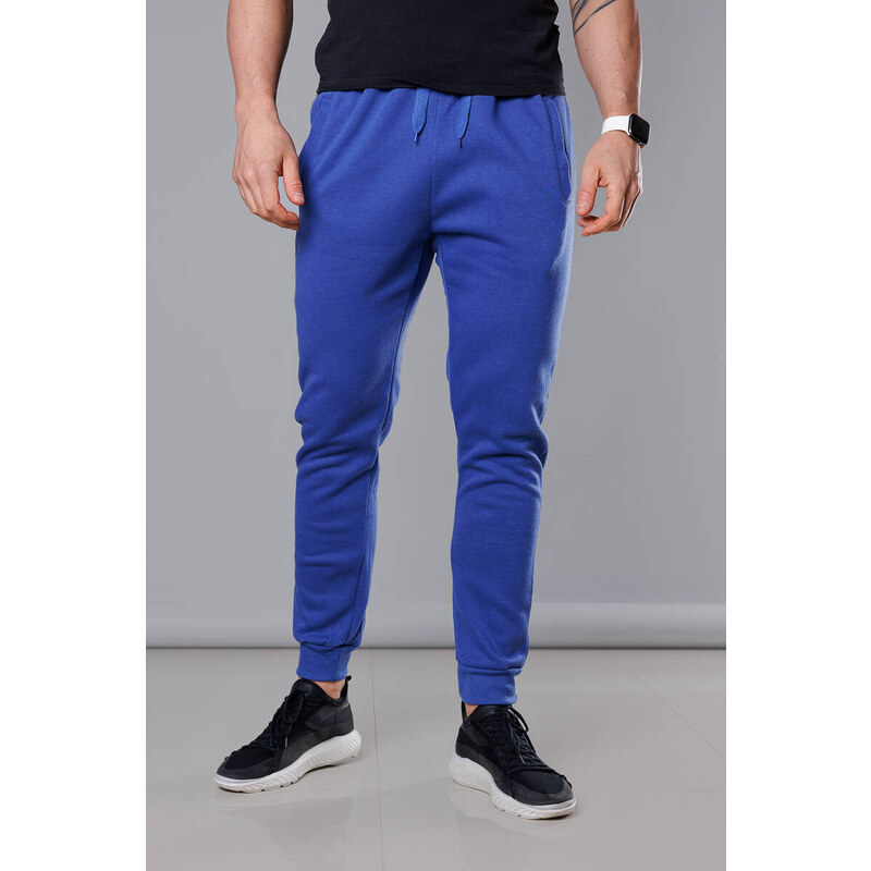 J.STYLE Pánské tmavě modré tepláky (68XW01-15)