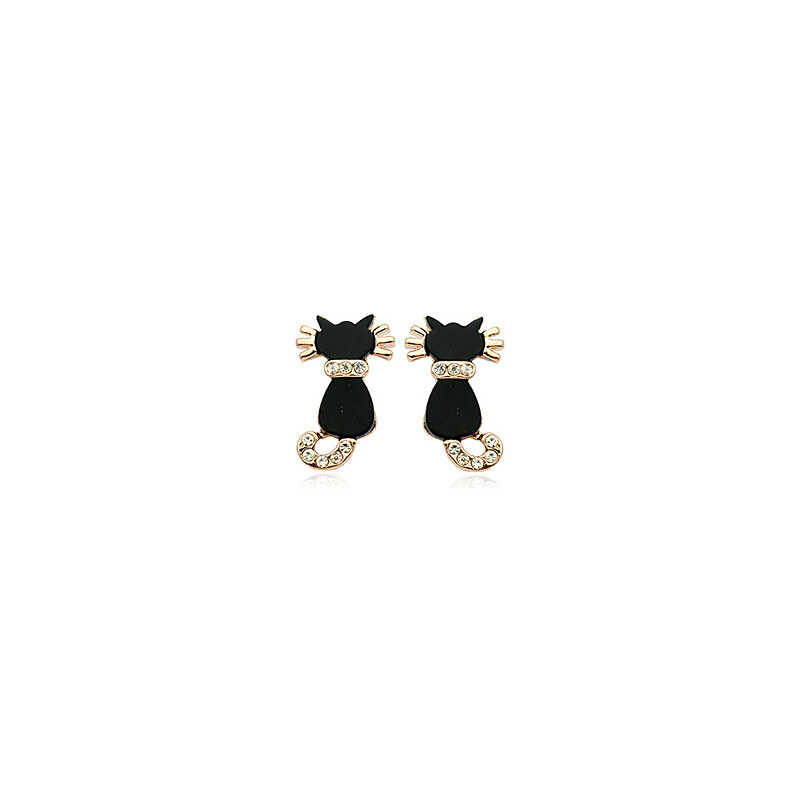 LightInTheBox Mysterious Little Black Cat Ear Studs