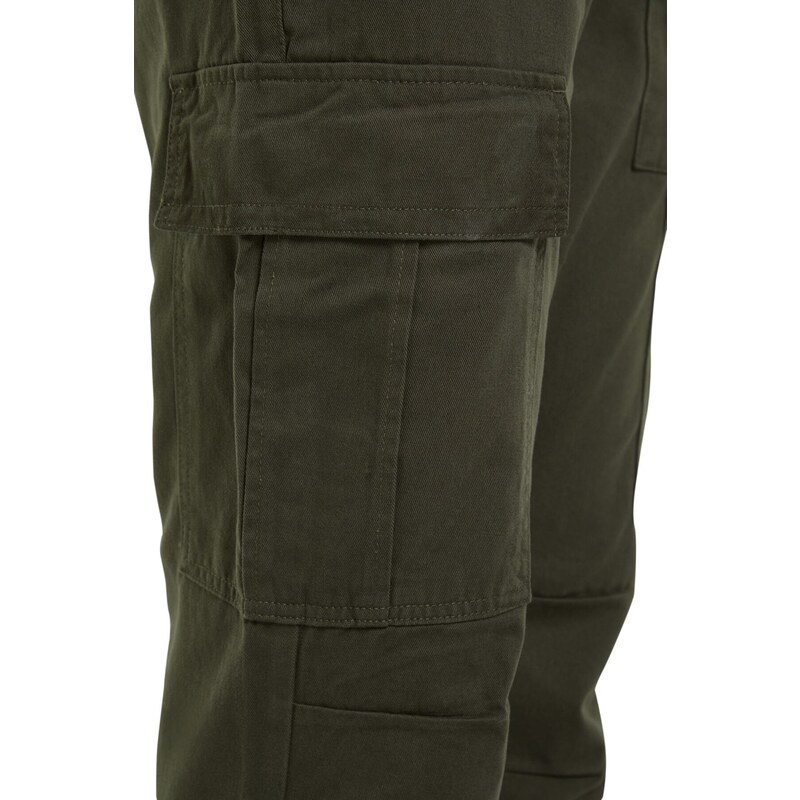 Trendyol Khaki Slim Fit Cargo Gabardine Trousers