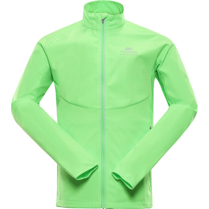 Alpine Pro Mult Pánská softshellová bunda MJCA595 neon green gecko XS