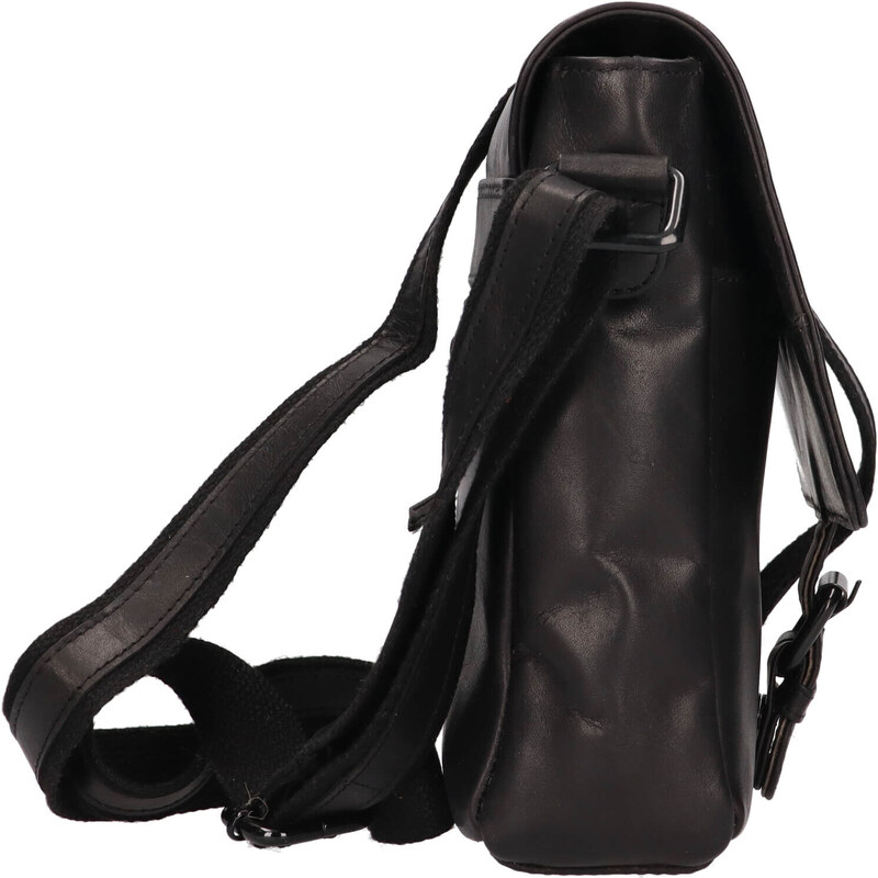 Pánská kožená taška přes rameno Mustang Adams - černá