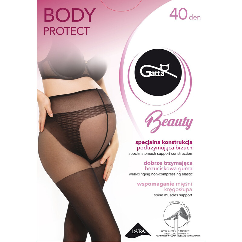 Těhotenské punčochové kalhoty Gatta Body Protect 40 den