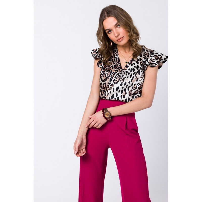STYLOVE S344 Halenka s nařasenými rukávy - model 2