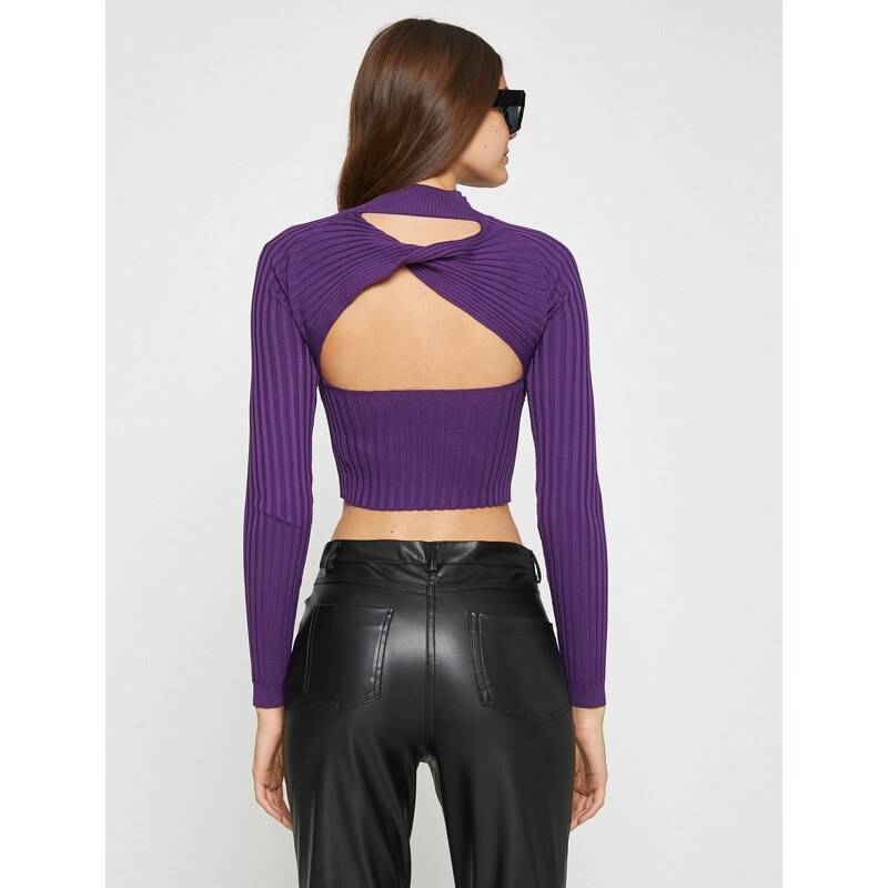 Koton Crop Sweater Poloviční rolák