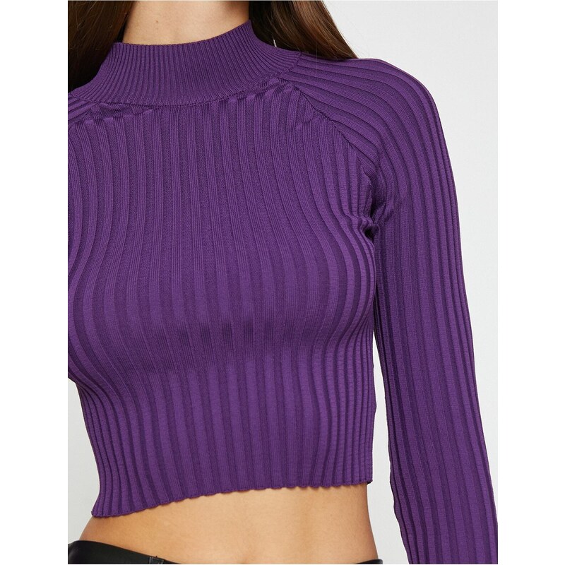 Koton Crop Sweater Poloviční rolák