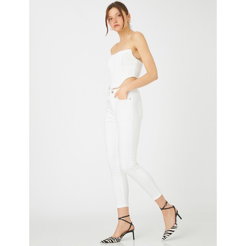 Koton Skinny Leg Džíny Slim Fit s vysokým pasem - Carmen Jean