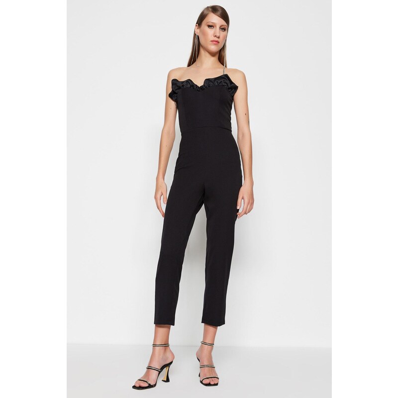 Trendyol Black Woven Overalls