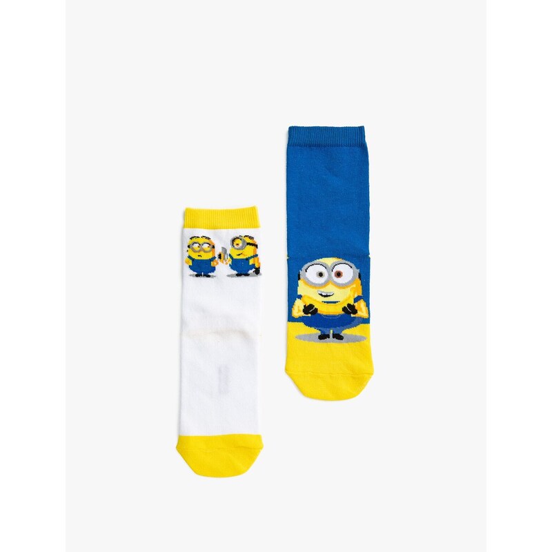 Koton Set of 2 Minions Printed Socks Licensed