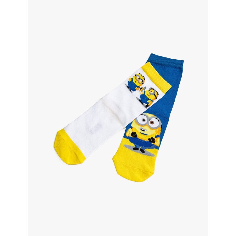 Koton Set of 2 Minions Printed Socks Licensed