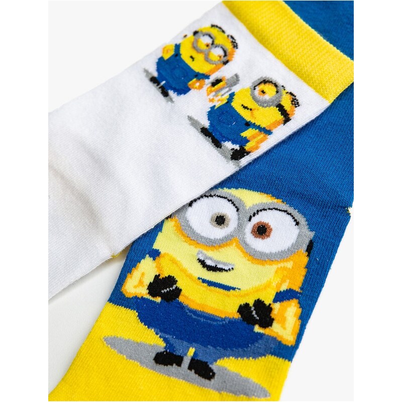 Koton Set of 2 Minions Printed Socks Licensed