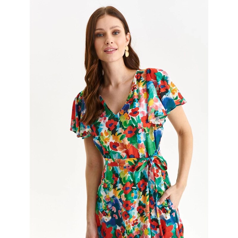 Top Secret dámské květované midi šaty multicolor