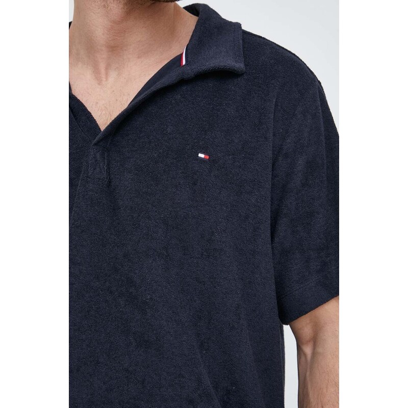 Polo tričko Tommy Hilfiger tmavomodrá barva