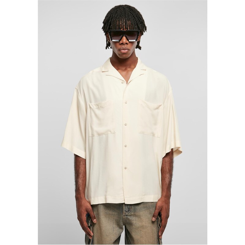 Urban Classics Oversized Resort Shirt whitesand