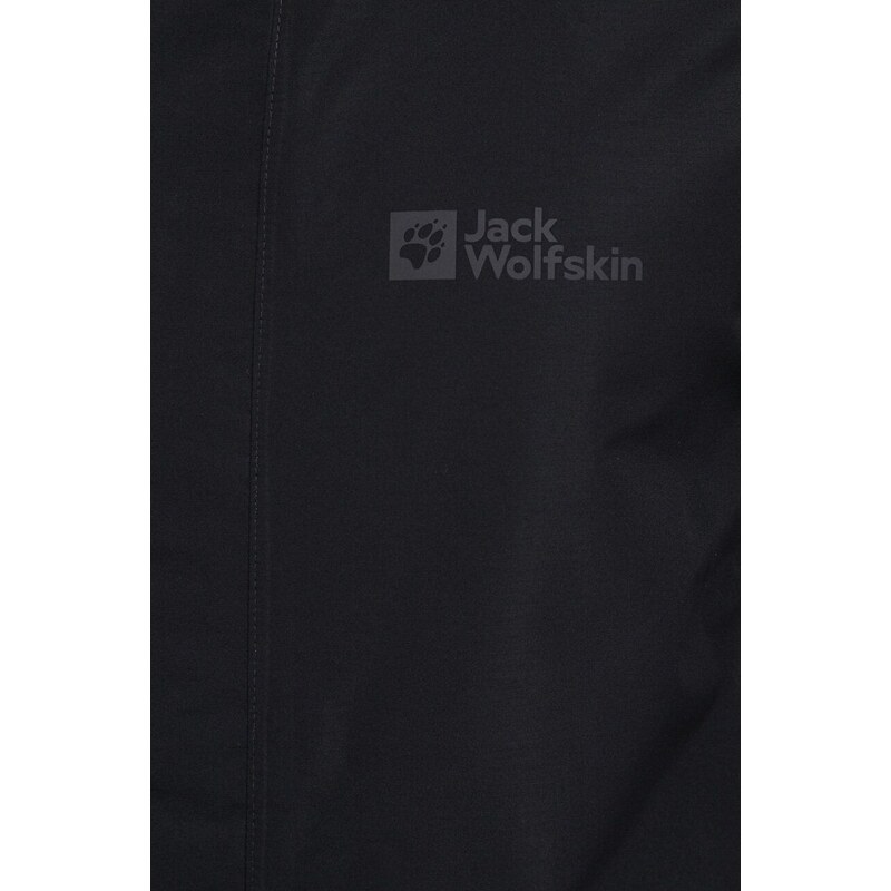 Outdoorová bunda Jack Wolfskin Stormy Point 2L JKT černá barva, 1111142