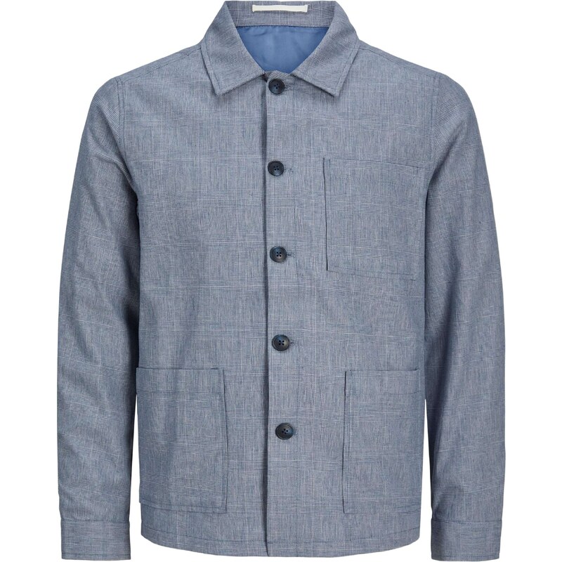 JACK & JONES Přechodná bunda Riviera chladná modrá / bílá