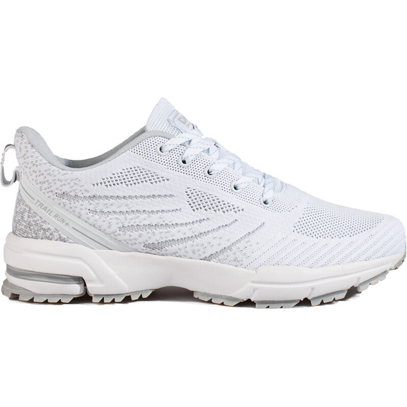 White Men's Thick Sole Sports Shoes DK