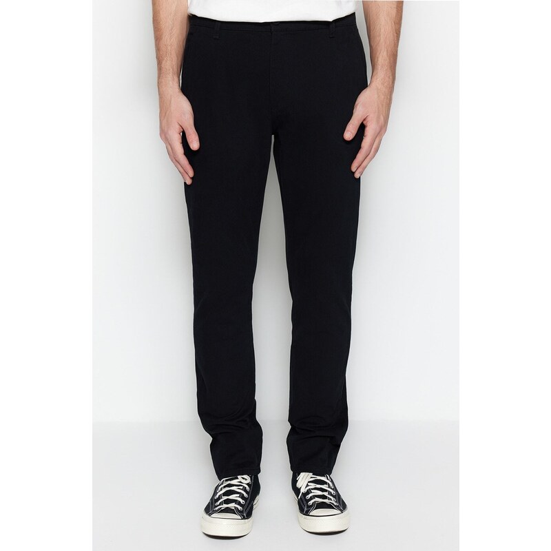 Trendyol Black Regular Fit Chino Trousers