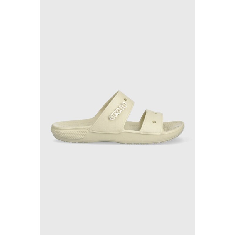 Pantofle Crocs Classic Sandal dámské, béžová barva, 206761