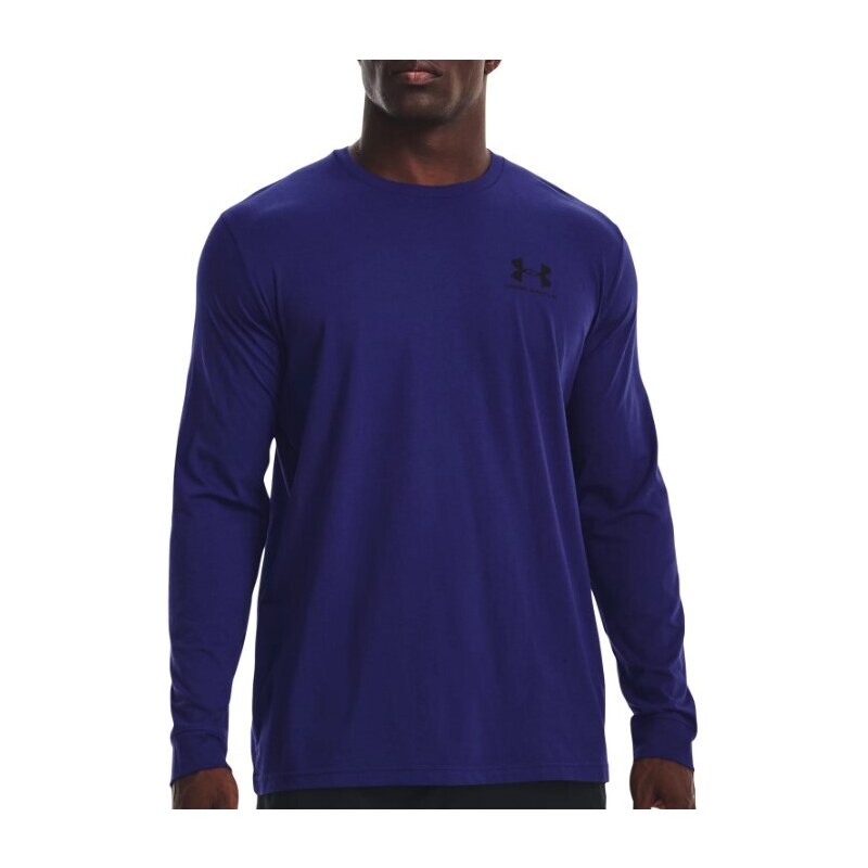 Triko Under Armour UA SPORTSTYLE LEFT CHEST LS-BLU 1329585-468