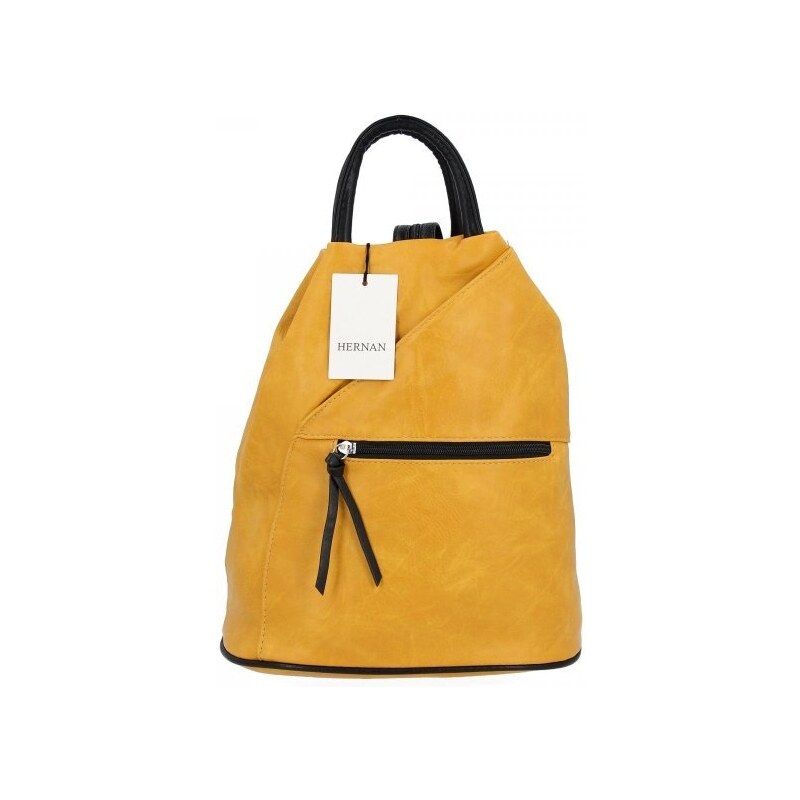 Dámská kabelka batůžek Hernan žlutá HB0206