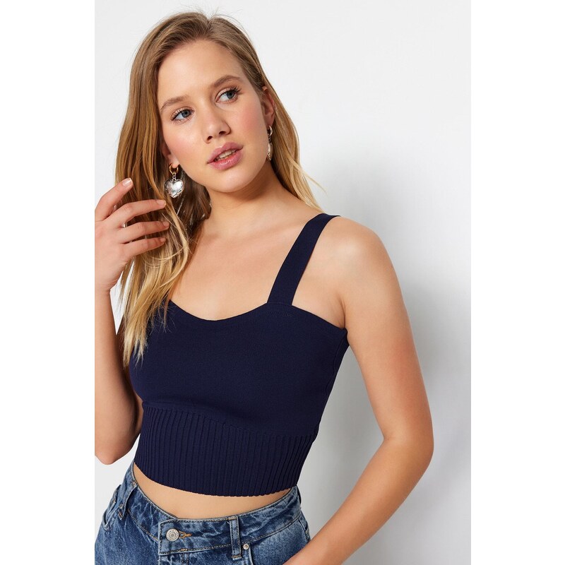 Trendyol Navy Blue Knitwear Blouse