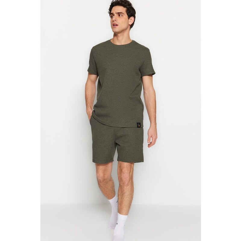 Trendyol Khaki Regular Fit Pajamas Set