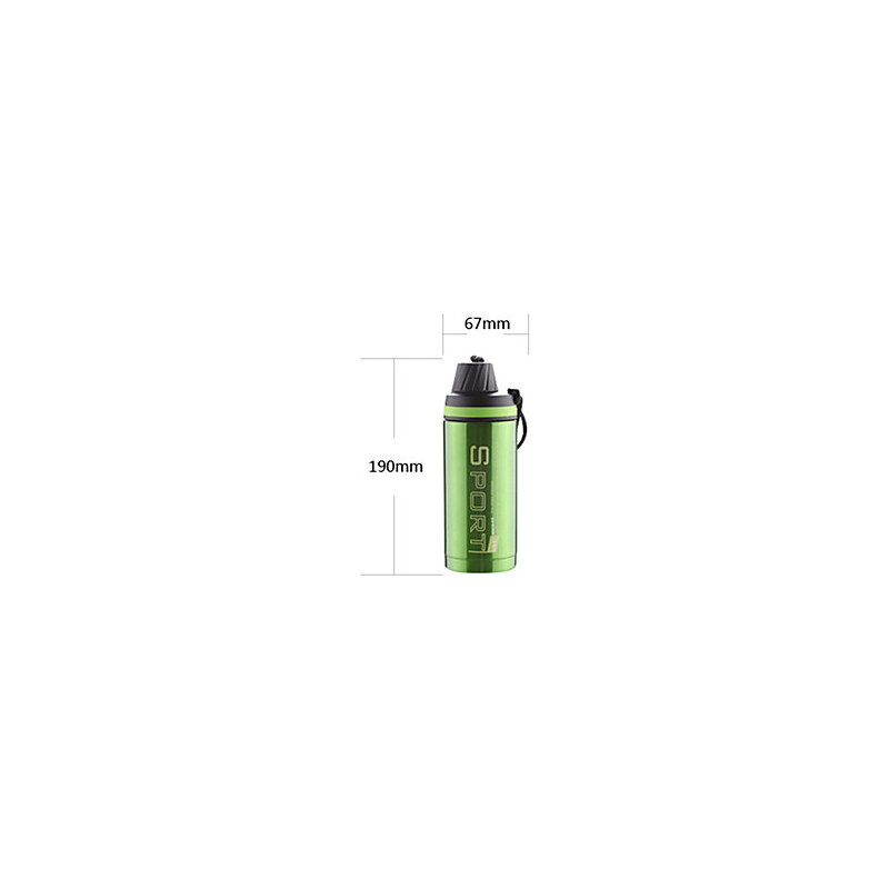 LightInTheBox JUSTCOOK 350ML Sport Stainless Steel Vacuum Flask Bottle Green