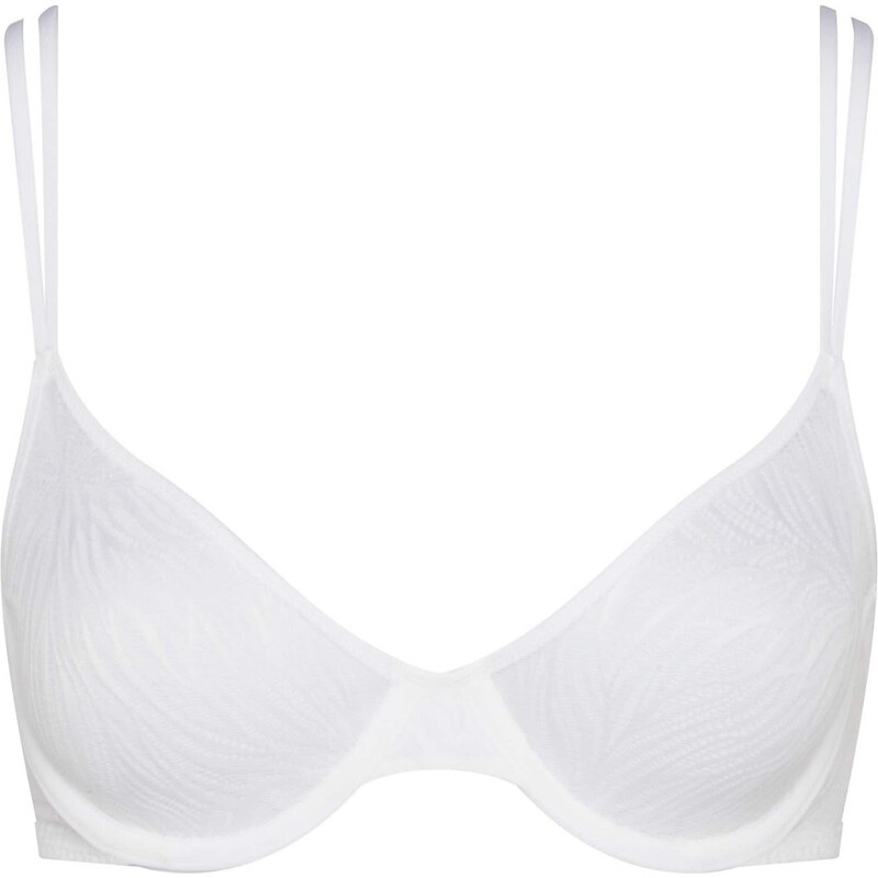 Calvin Klein Underwear Podprsenka Sheer Marquisette bílá