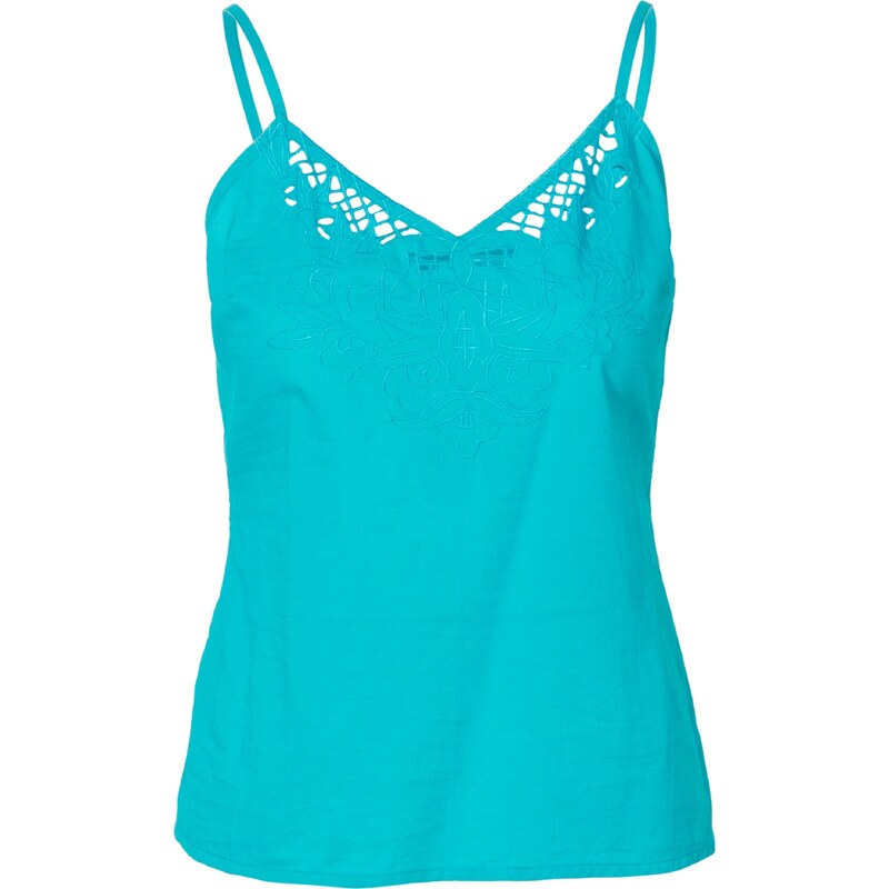 KOROSHI Top aqua modrá