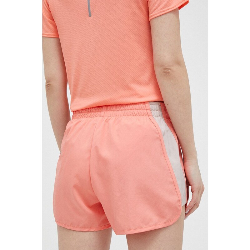 Běžecké šortky adidas Performance Run It oranžová barva, s potiskem, medium waist