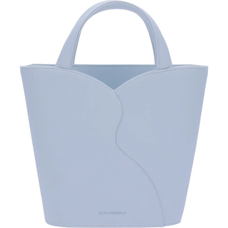 Alexandra K Mini Vegan Tote Bag - Baby Blue Corn Leather