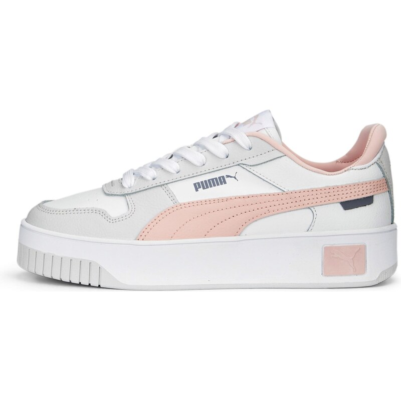 PUMA Tenisky Carina světle šedá / růžová / bílá