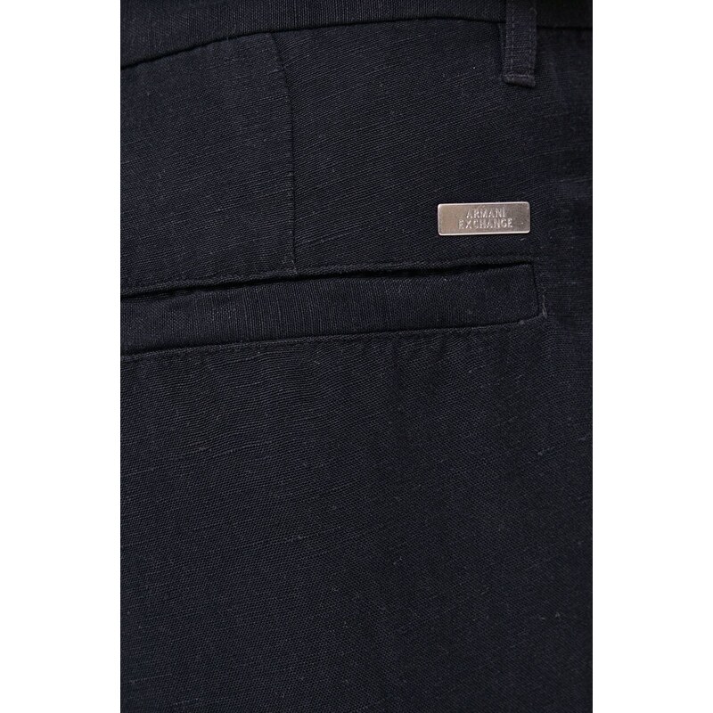 Plátěné kalhoty Armani Exchange