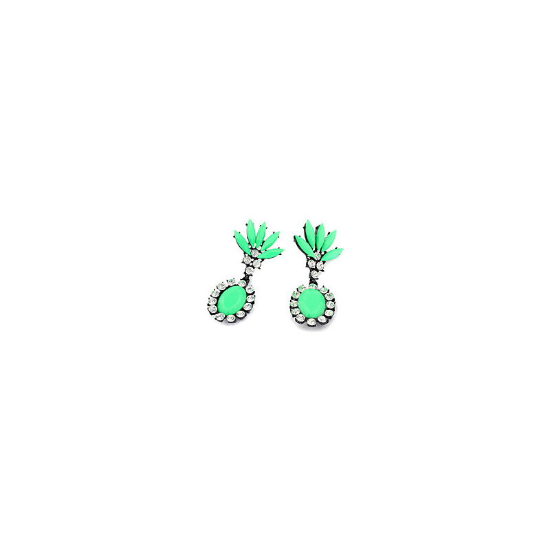 LightInTheBox Alloy Zircon Acrylic Ice Flower Pattern Earrings(Assorted Colors)