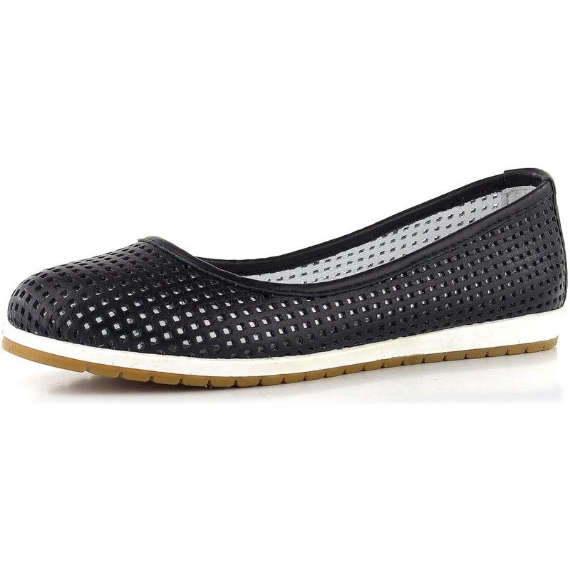 Looke perforované baleríny Carrolin black L0601_10 107637462