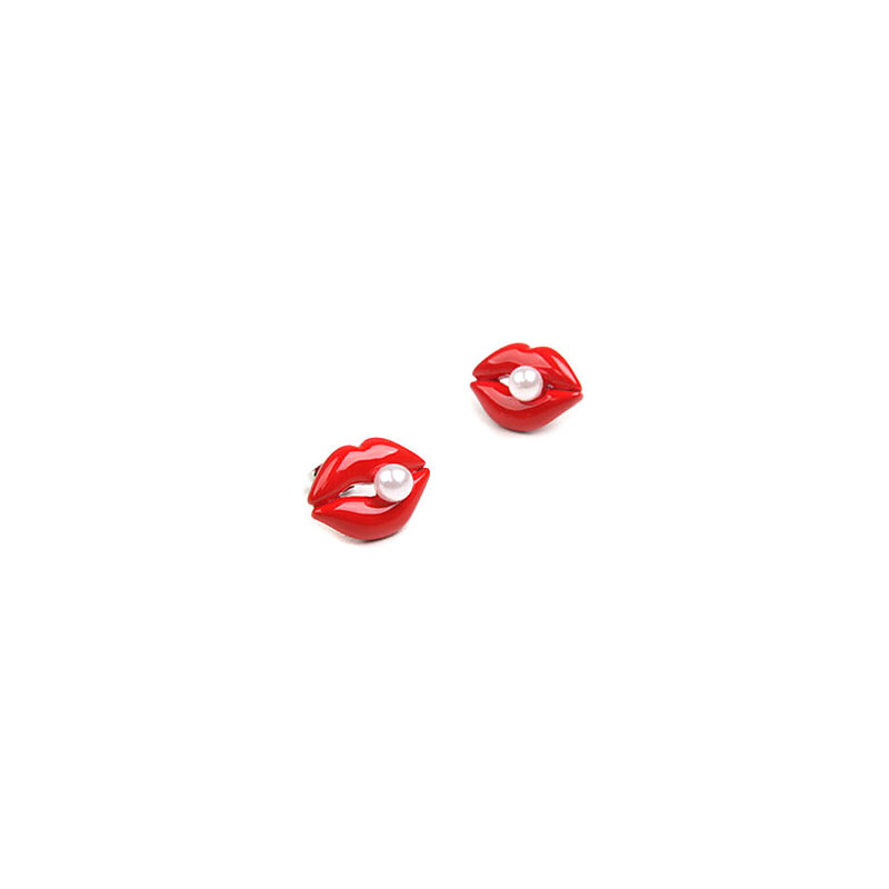 LightInTheBox Korean Jewelry Lips Cute Earrings Inlaid Pearl Earrings E148