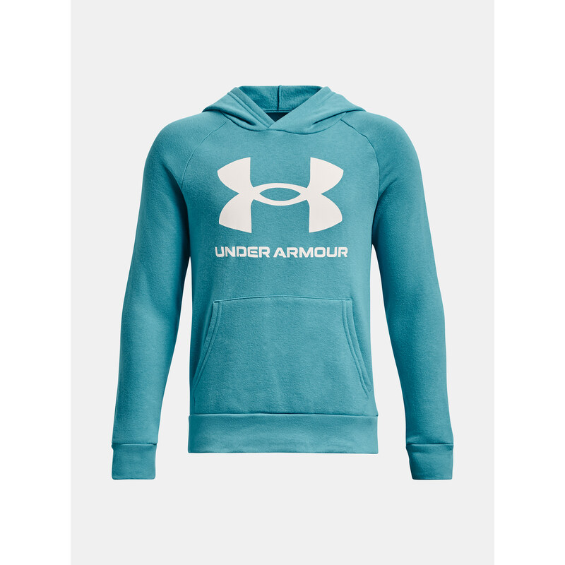 Under Armour Mikina UA RIVAL FLEECE HOODIE-BLU - Kluci