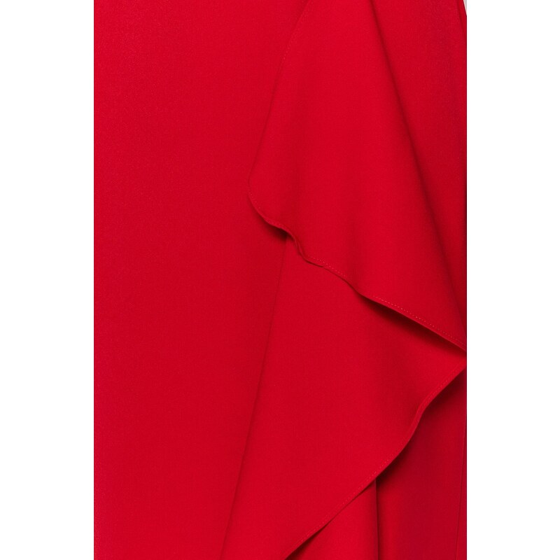 Trendyol Red Woven Long Evening Dress