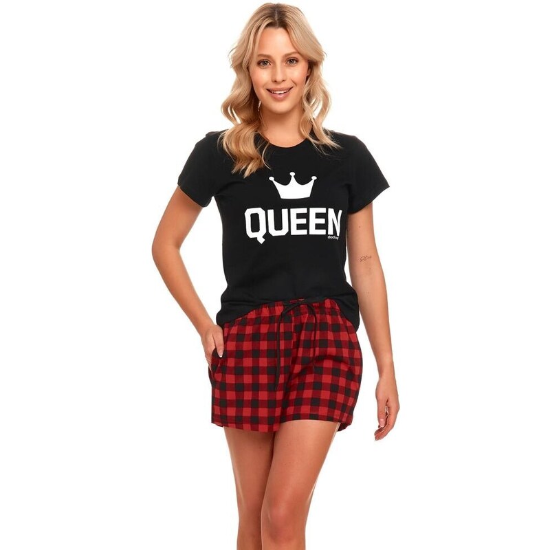 DN Nightwear Dámské pyžamo Queen II černé