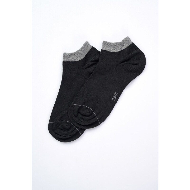 Dagi Black Men's 2-Piece Booties Socks